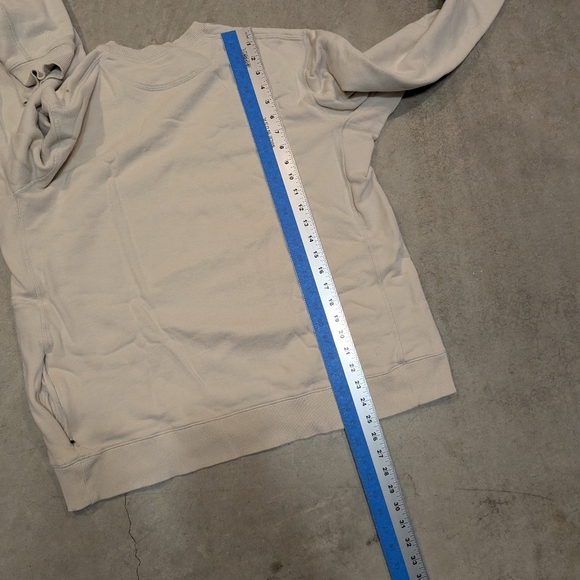 Duer Men's XL Crew Neck Sweatshirt Ivory/Cream - Picture 9 of 9